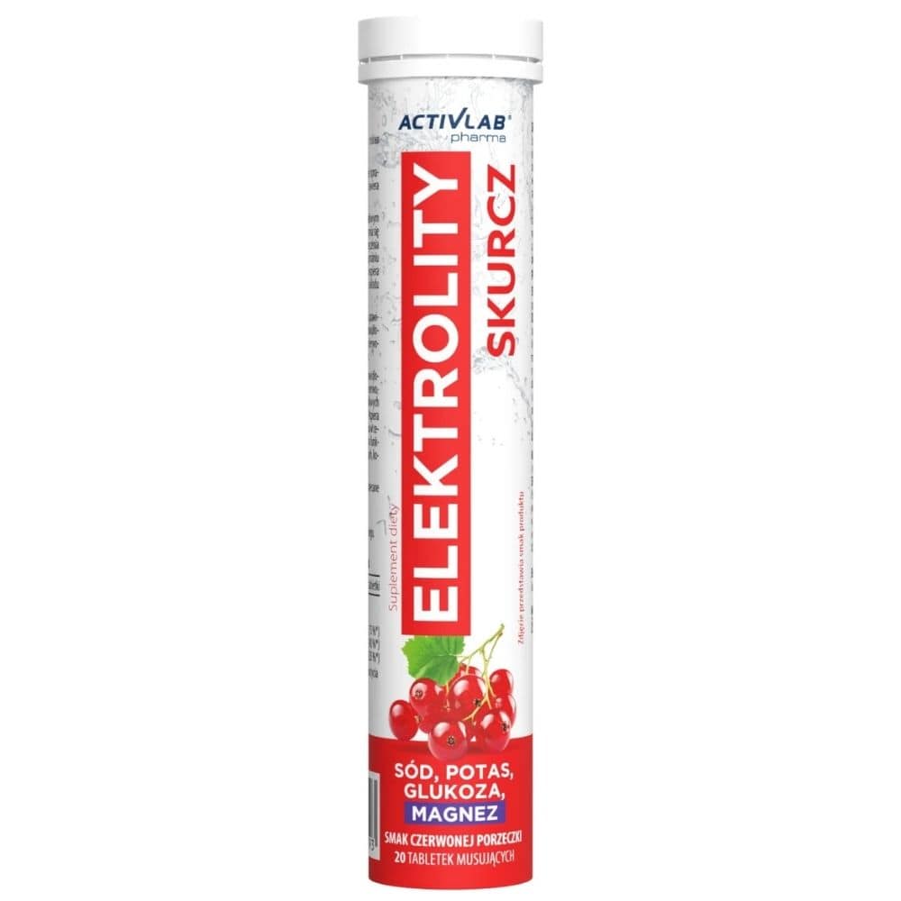Activlab Pharma Electrolytes Contraction, Redcurrant - 20 Effervescent Tablets