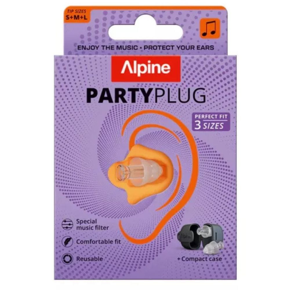 Alpine PartyPlug Transparent Earplugs - 3 Pairs