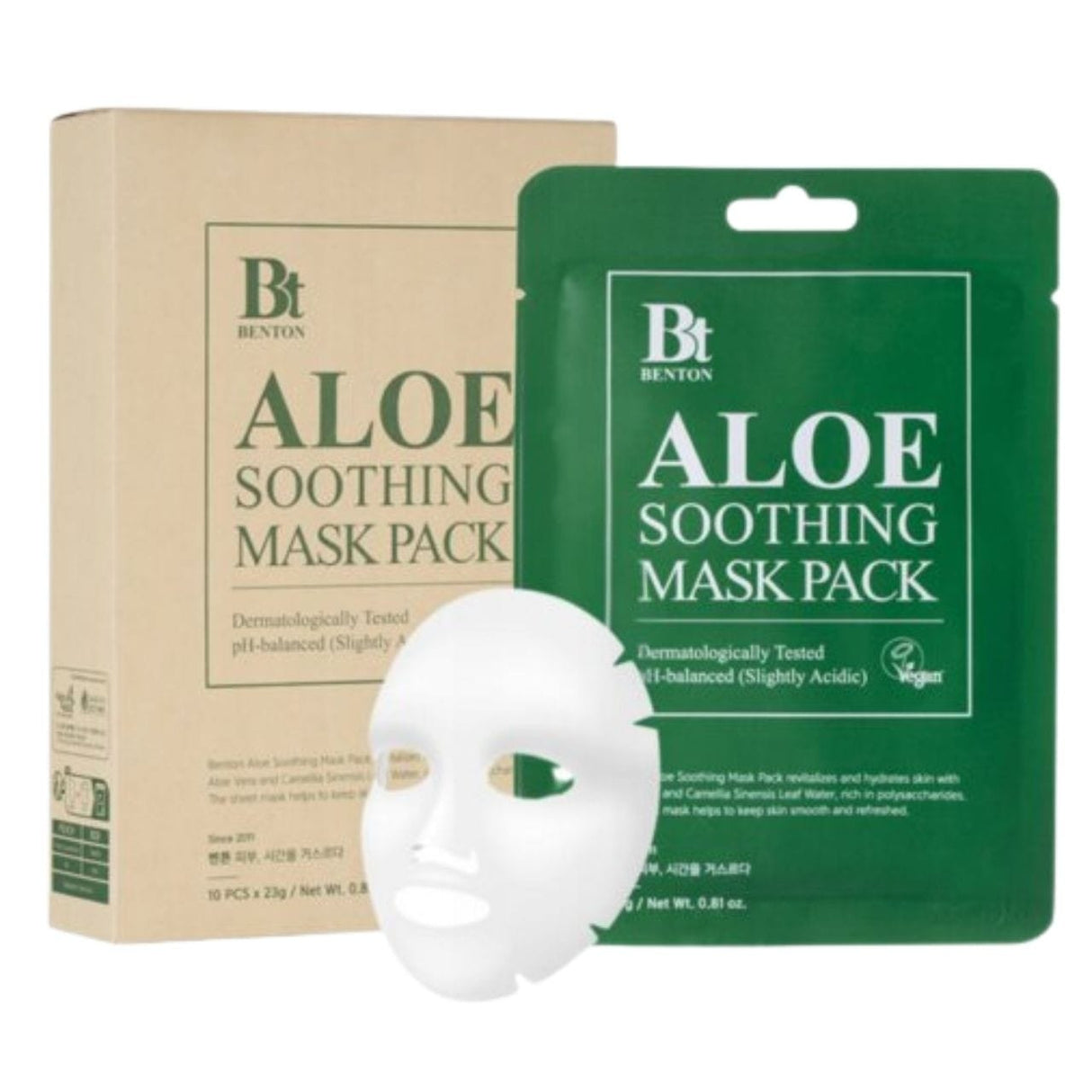 Benton Aloe Soothing Mask Pack - 10 Sheets