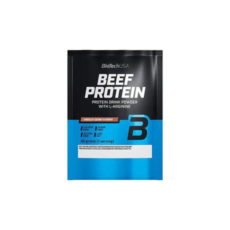 BioTech USA Beef Protein, Chocolate-Coconut Flavoured - 30 g