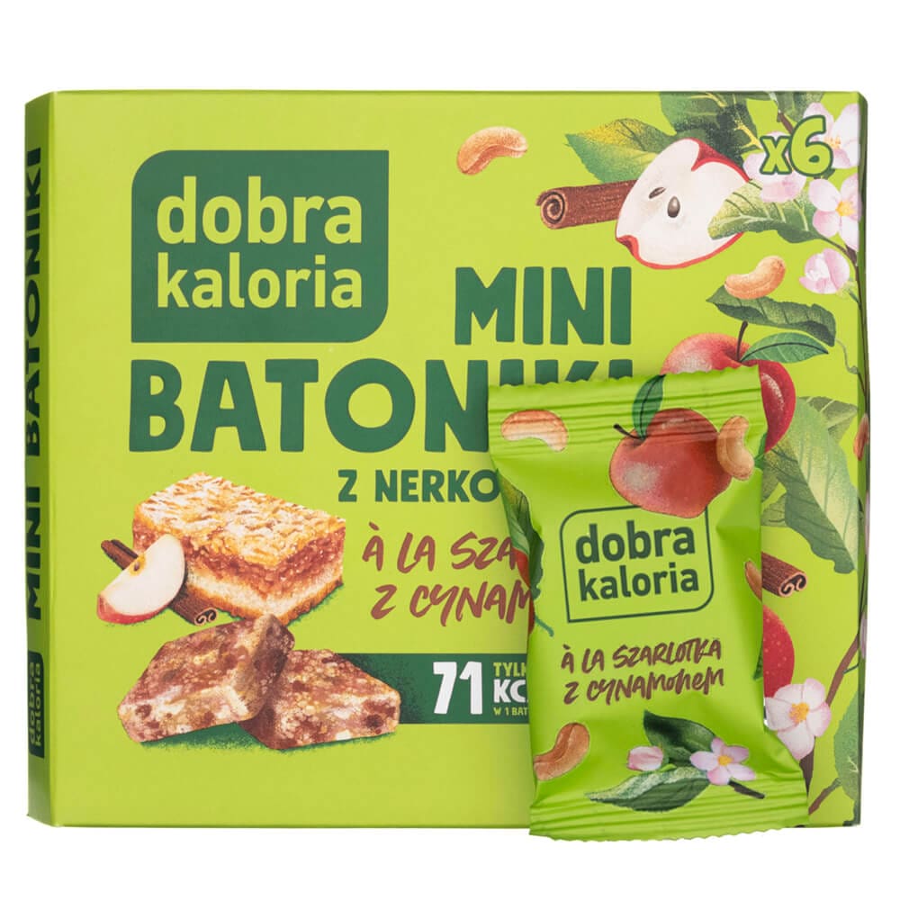Dobra Kaloria Mini Cashew Riegel à la Apfelkuchen mit Zimt - 6 x 17 g ...