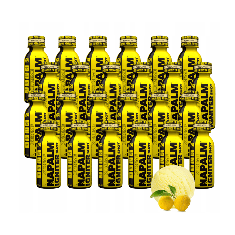 Fitness Authority Napalm Igniter Pre-workout Shot, Yuzu - 24 x 120 ml