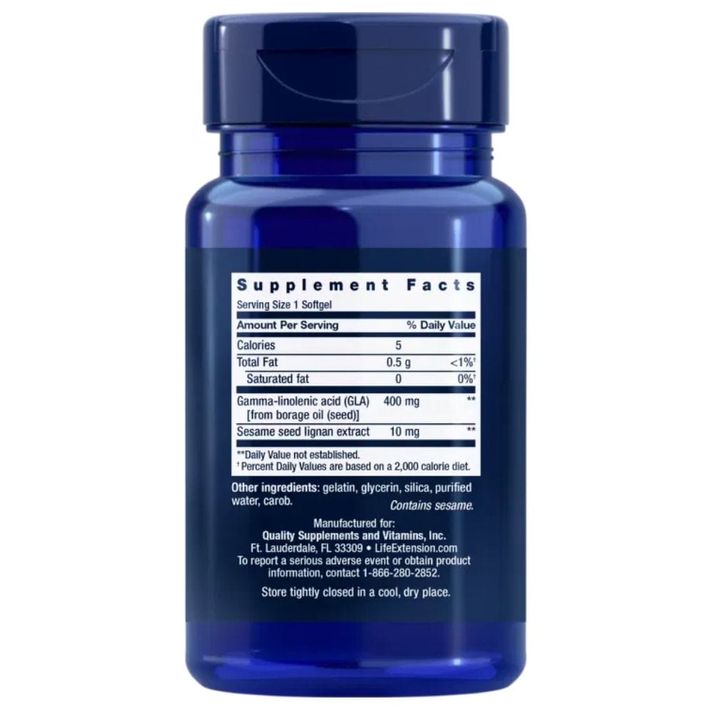 Life Extension Mega GLA Sesame Lignans - 30 Softgels