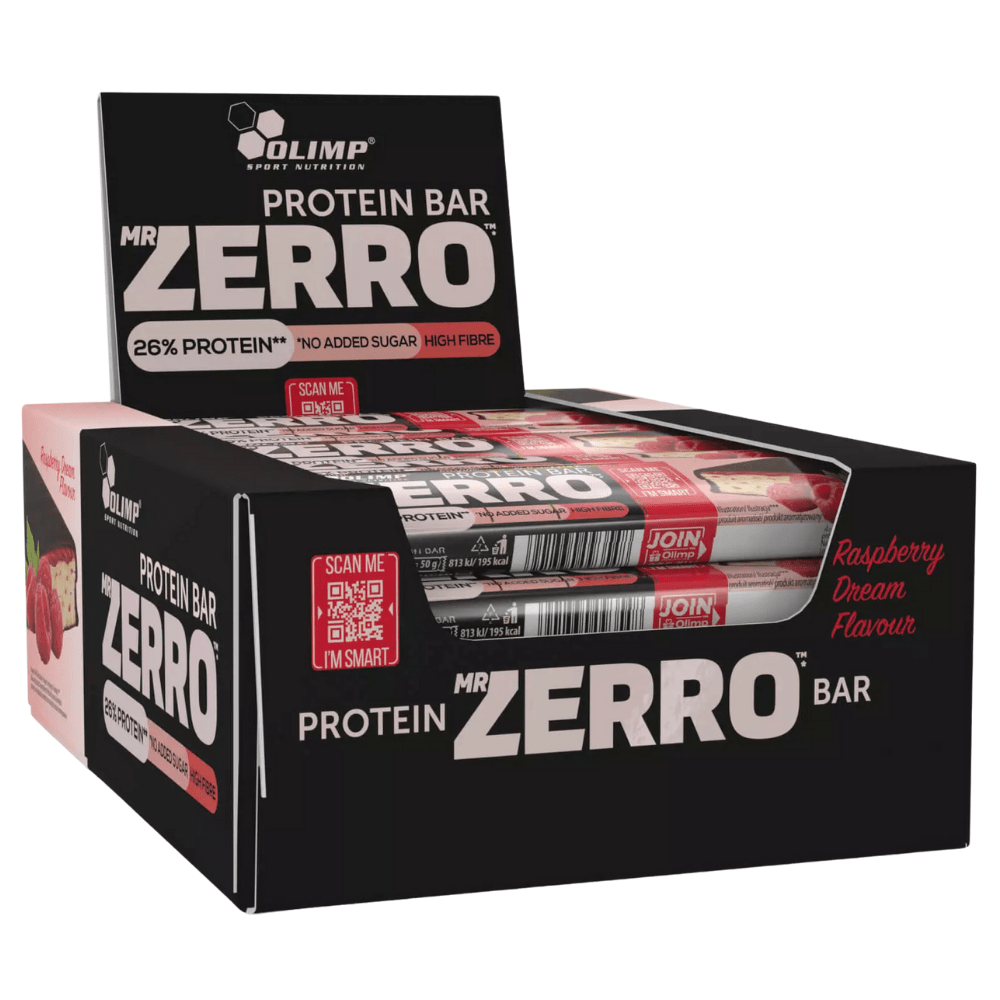 Olimp Mr Zerro Protein Bar, Raspberry - 25 Pieces