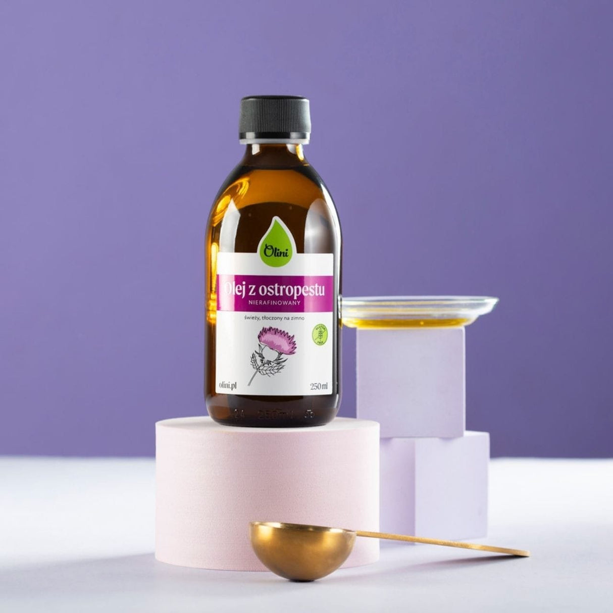 Olini Cold-Pressed Milk Thistle Oil - 250 ml
