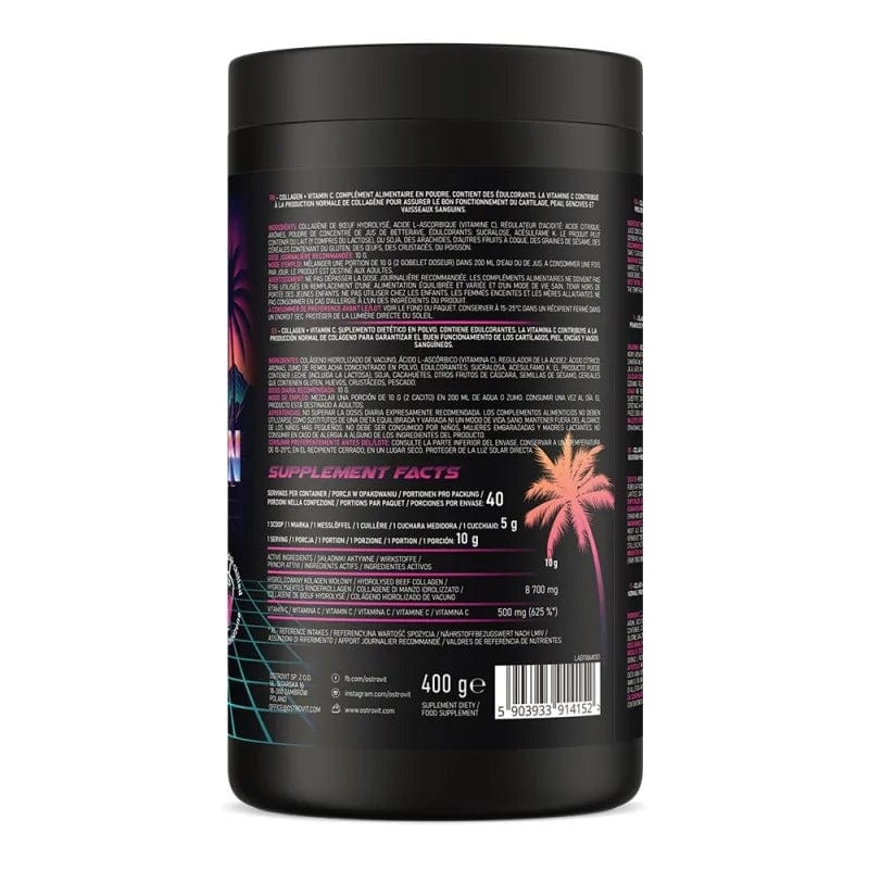 Ostrovit Collagen + Vitamin C, Miami Vibes Flavour - 400 g
