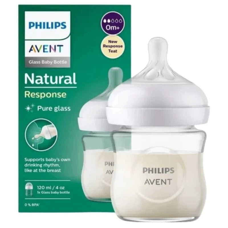 Philips Avent Philips Avent Responsive Natural, Glass Baby Bottle - 120 ml