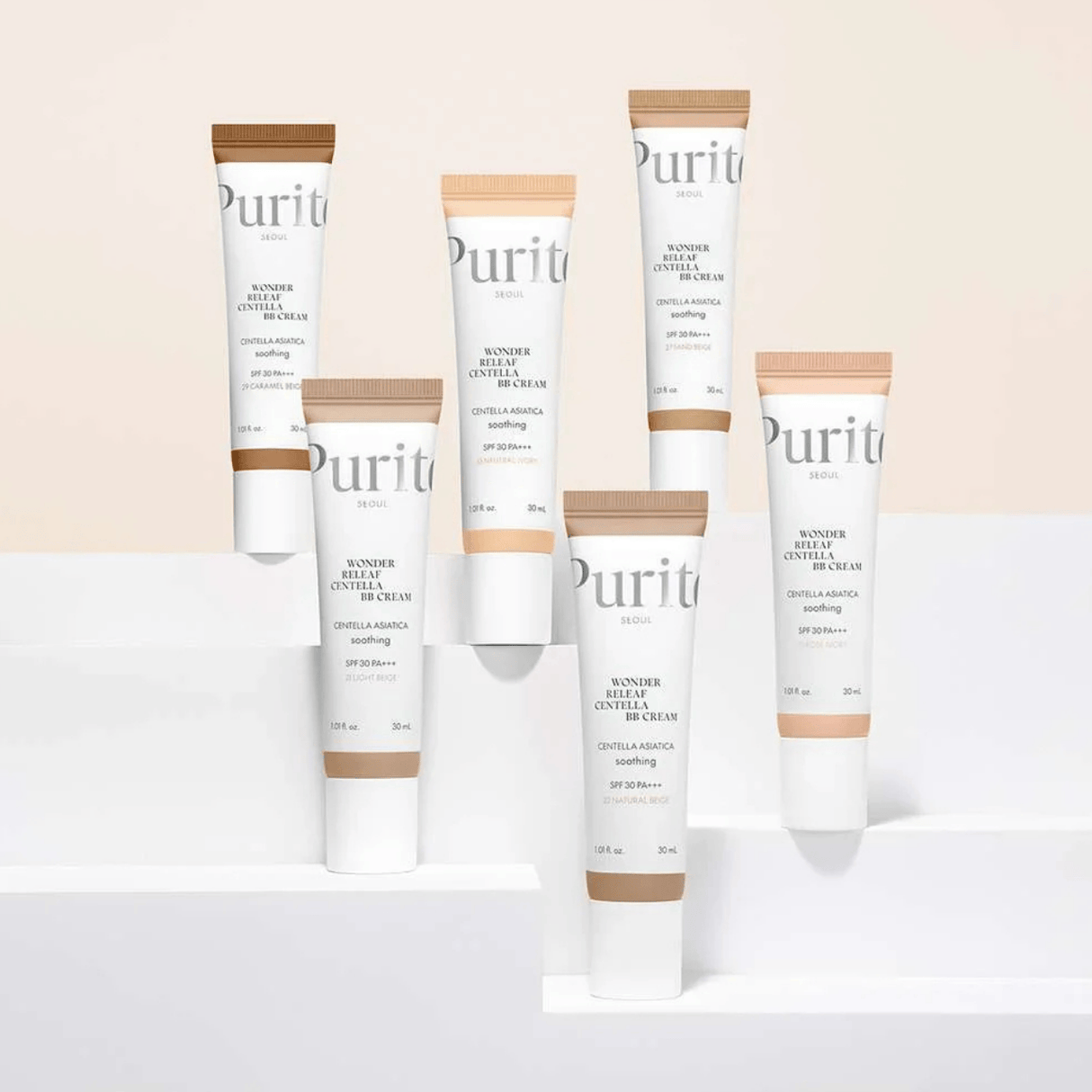 Purito Seoul Wonder Releaf Centella BB Cream, 27 Sand Beige - 30 ml