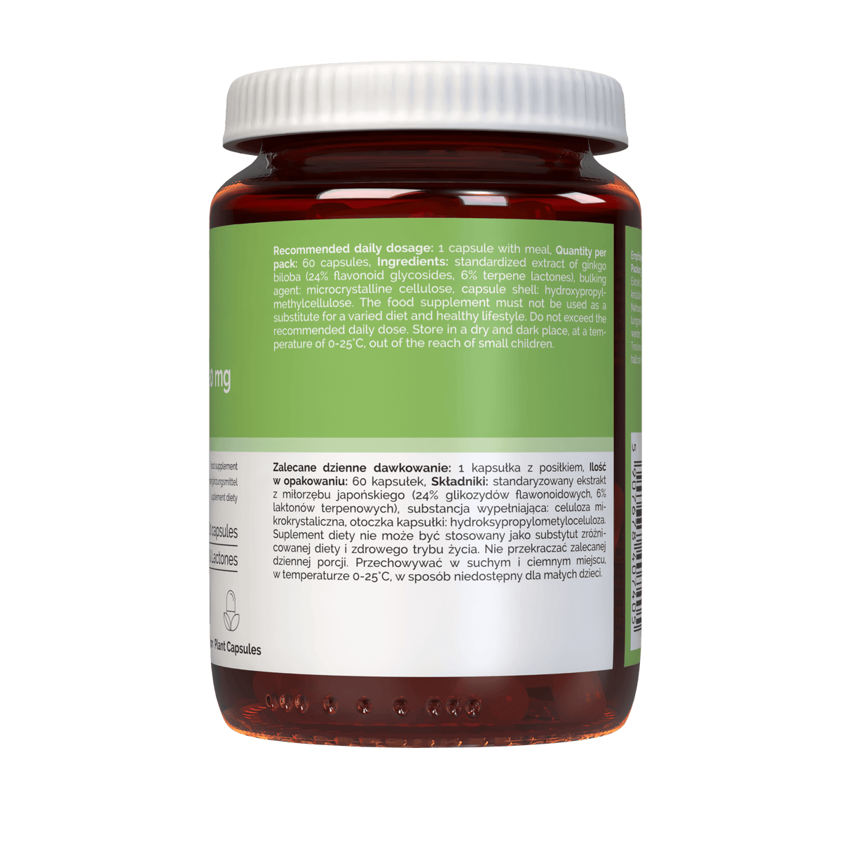 Vitaler's Ginkgo Biloba 120 mg - 60 Capsules