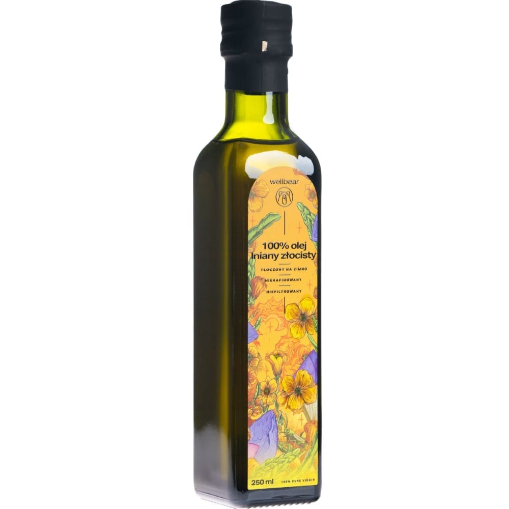 Wellbear Golden Flaxseed Oil Cold Pressed - 250 ml