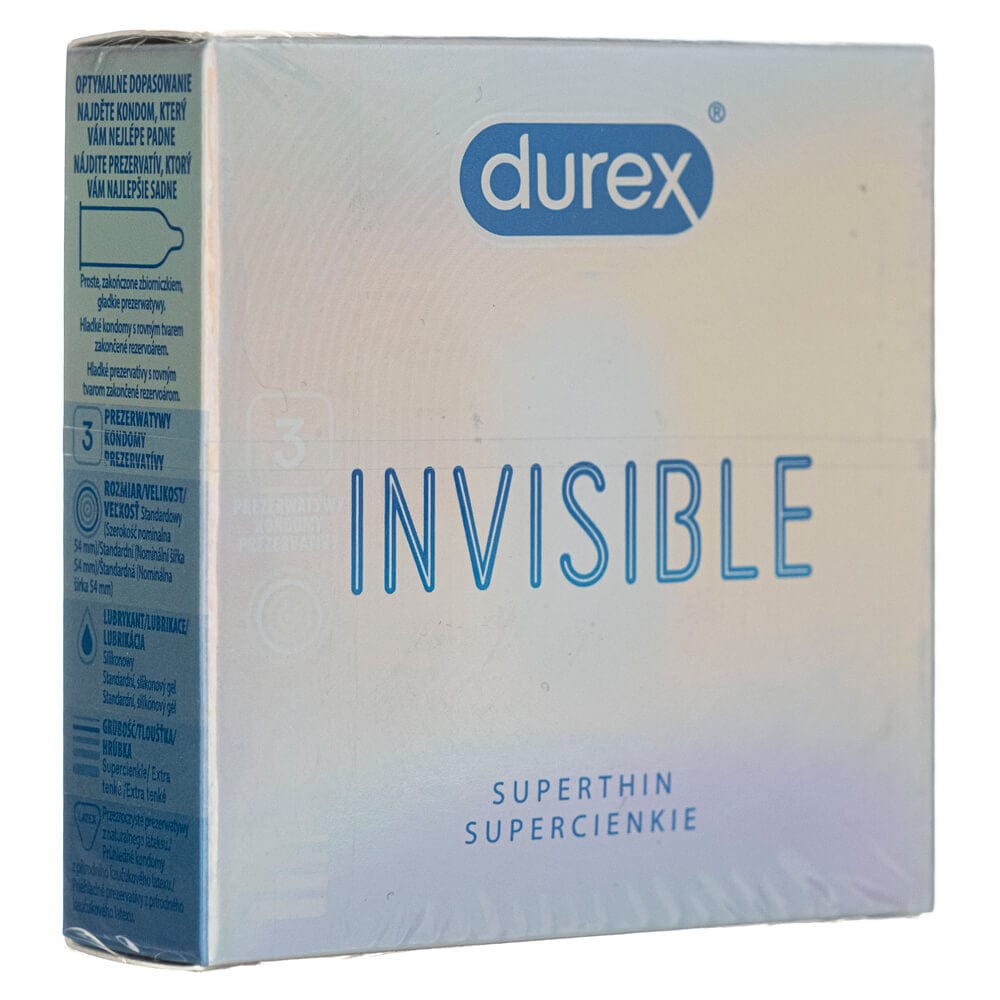 Durex Invisible Extra Sensitive Condoms - 3 pieces