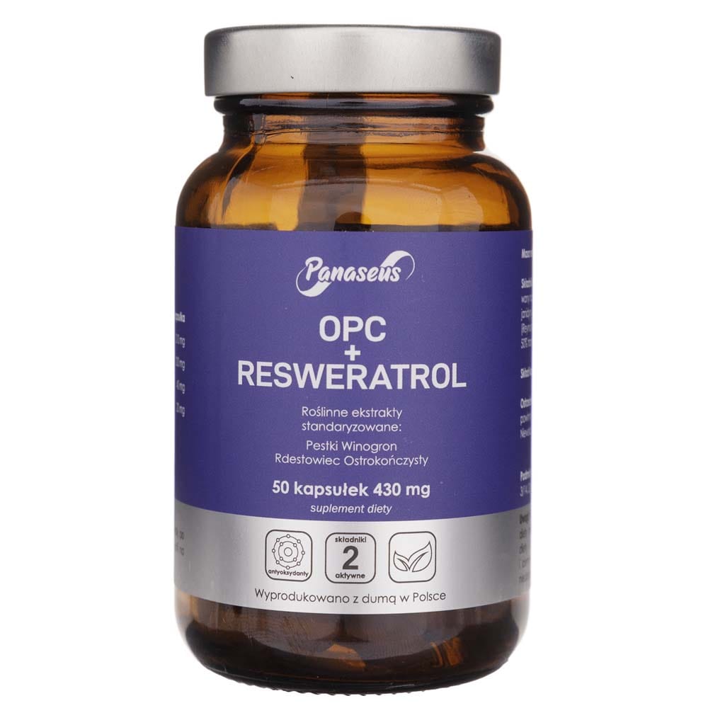Panaseus OPC + Resweratrol - 50 Capsules