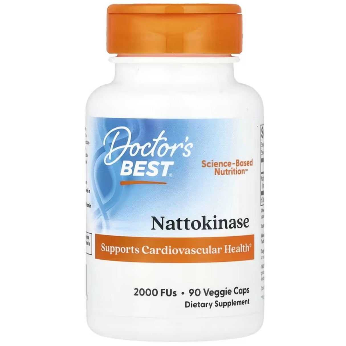 Doctor's Best Nattokinase 2.000 FUs - 90 pflanzliche Kapseln