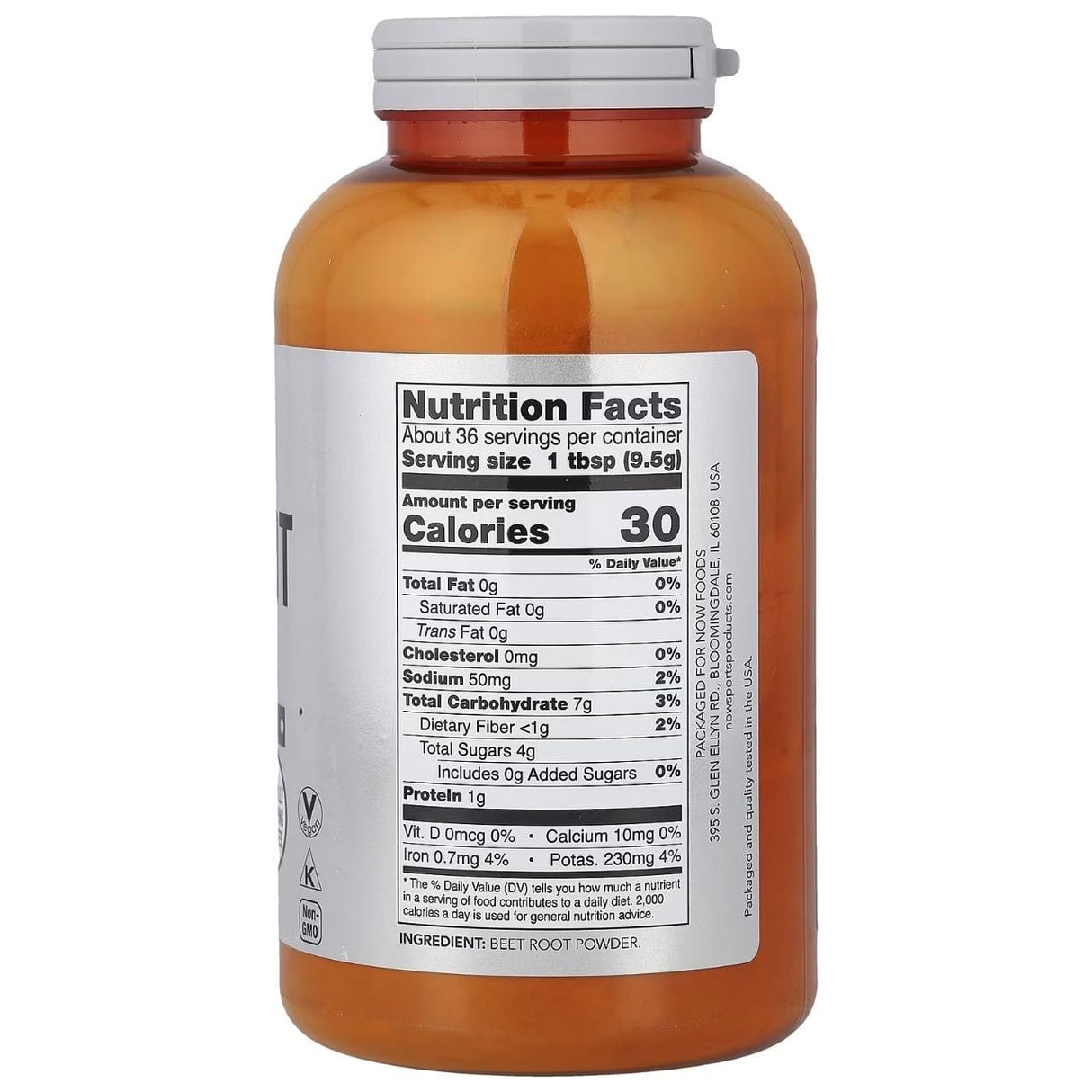 NOW Foods Sports Rote Bete Pulver - 340 g