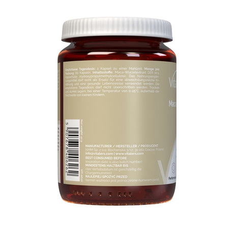 Vitaler's Maca 600 mg - 60 Kapseln