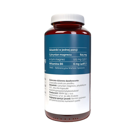 Vitaler Magnesium 125 mg + Vitamin B6 6 mg - 120 Kapseln