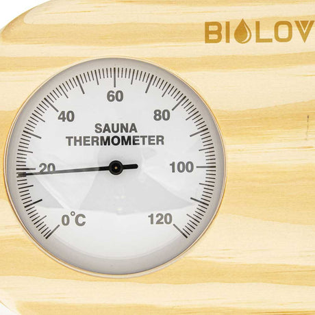 Bilovit Pine Sauna Thermometer with Hygrometer