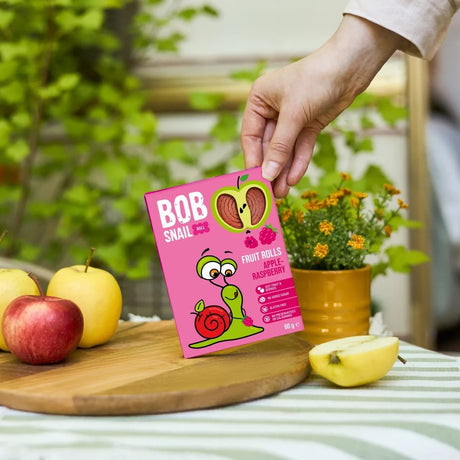 Bob Snail Apple & Raspberry Snack with No Added Sugar - 60 g