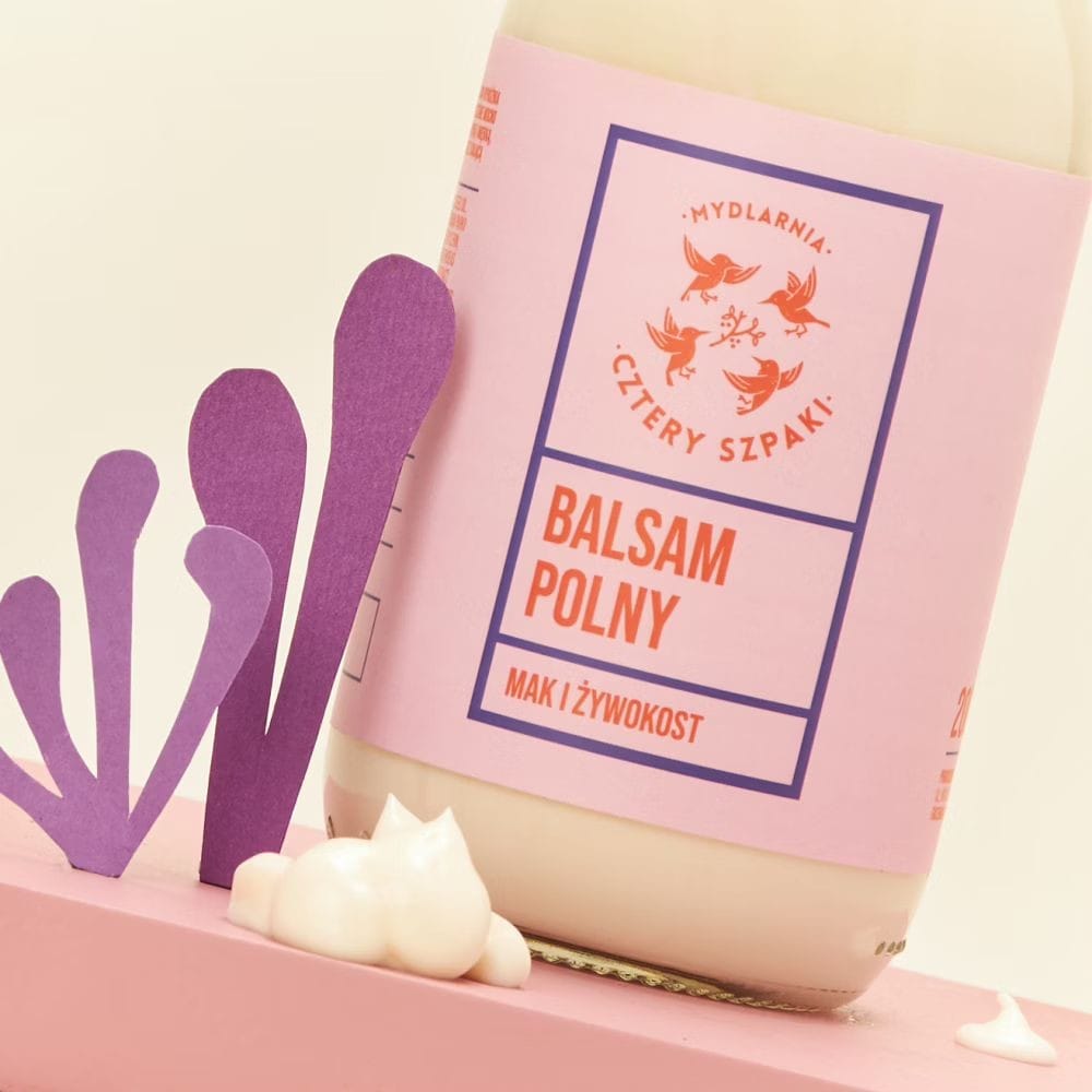 Cztery Szpaki Body Balm, Field Poppy and Comfrey - 210 ml