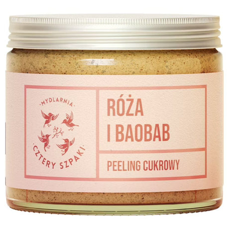 Cztery Szpaki Rose and Baobab Body Scrub - 250 ml