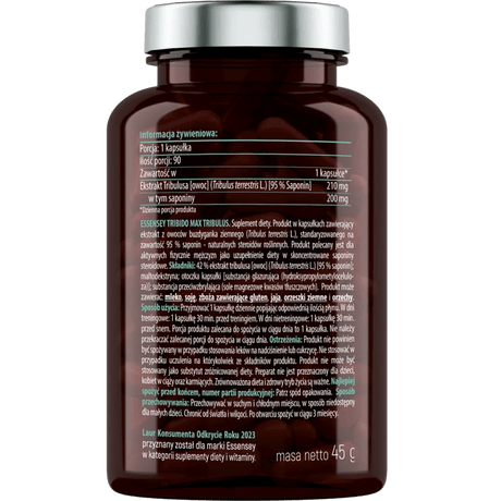 Essensey Tribido Max Tribulus 210 mg - 90 Capsules