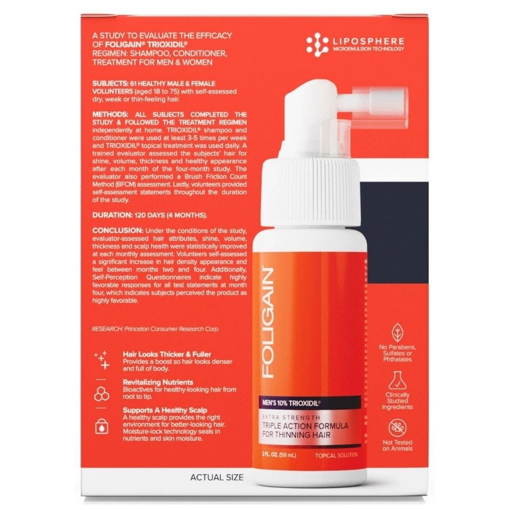 Foligain Man Treatment Trioxidil 10% for Thinning Hair for Men - 59 ml