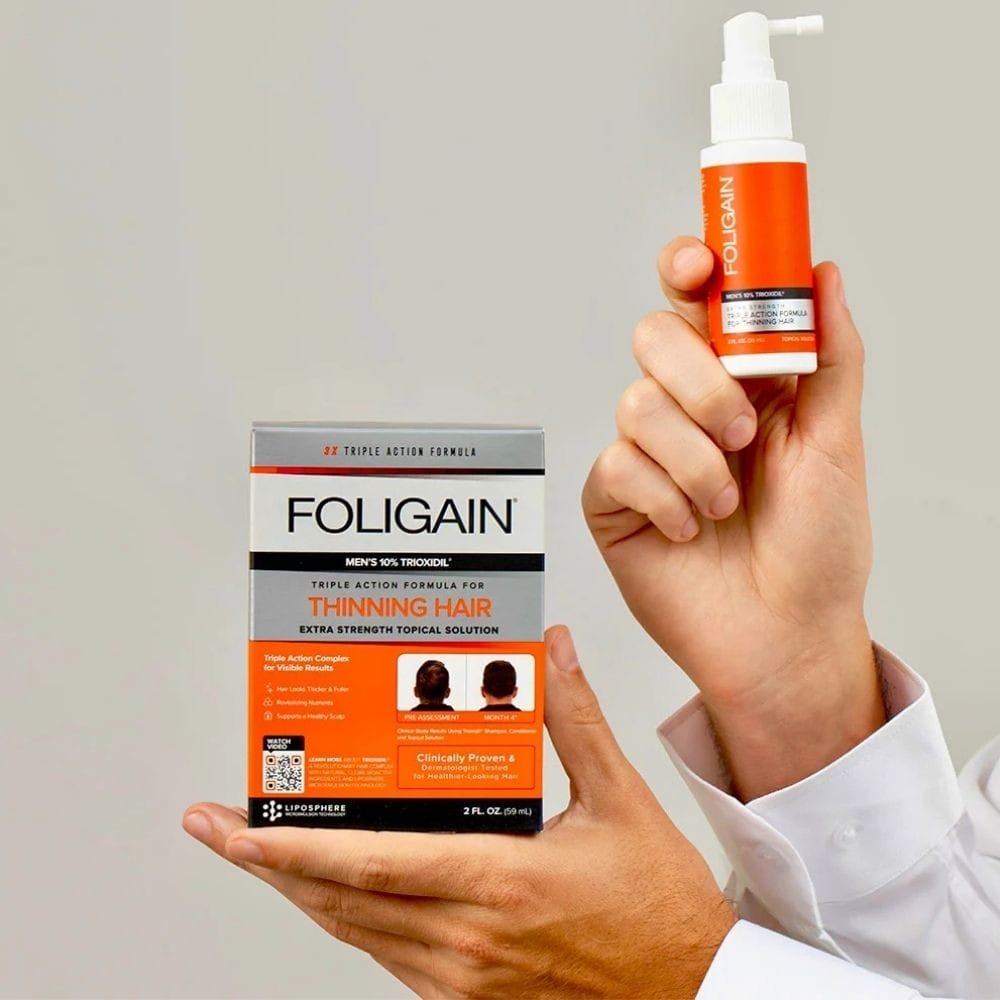 Foligain Man Treatment Trioxidil 10% for Thinning Hair for Men - 59 ml