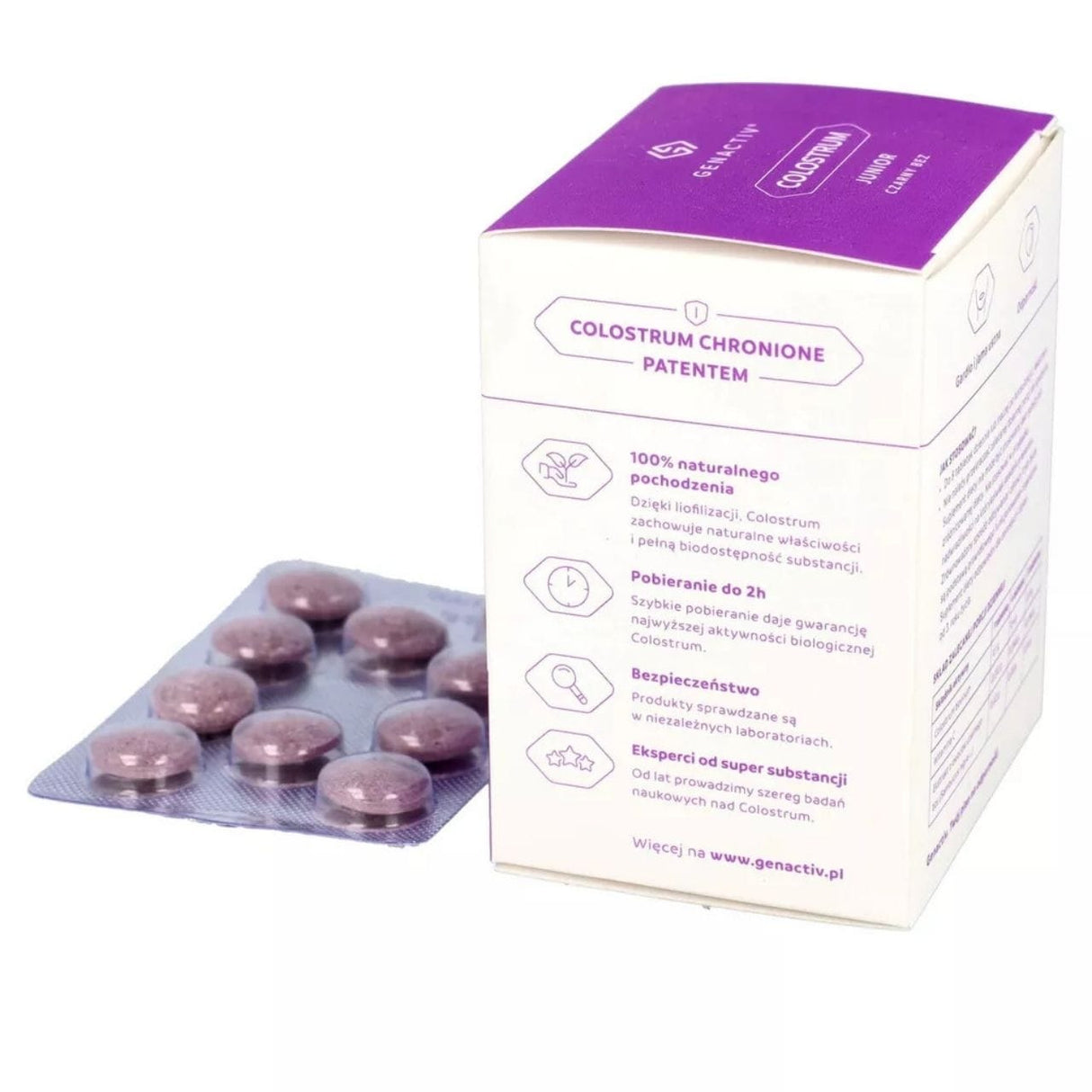 Genactiv Colostrum Junior, Elderberry - 60 Lozenges