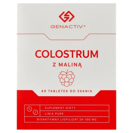 Genactiv Colostrum with Raspberry - 60 Lozenges