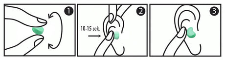 Haspro MOLD 6P Moulded Earplugs Mint - 6 Pairs
