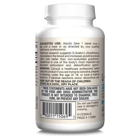 Jarrow Formulas S-Acetyl L-Glutathione 100 mg - 60 Tablets