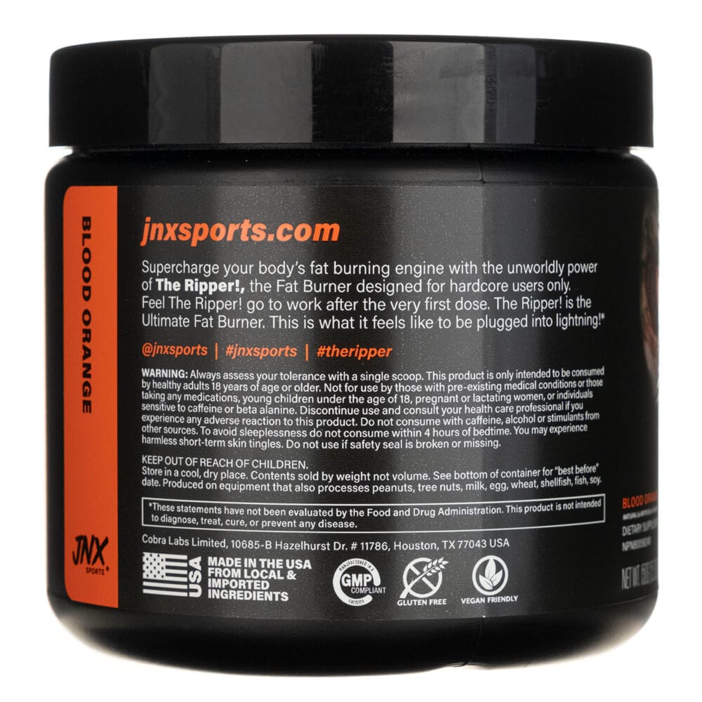 JNX Sports The Ripper! Fat burner, orange - 150 g