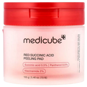 Medicube Red Succinic Acid Exfoliating Face Pads - 70 Pieces
