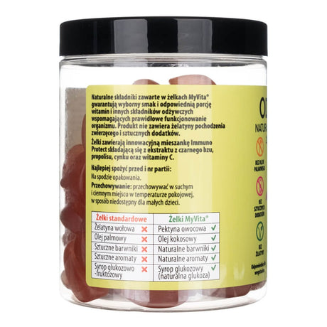 MyVita Immunity Natural Citrus Pectin Jelly - 60 Gummies