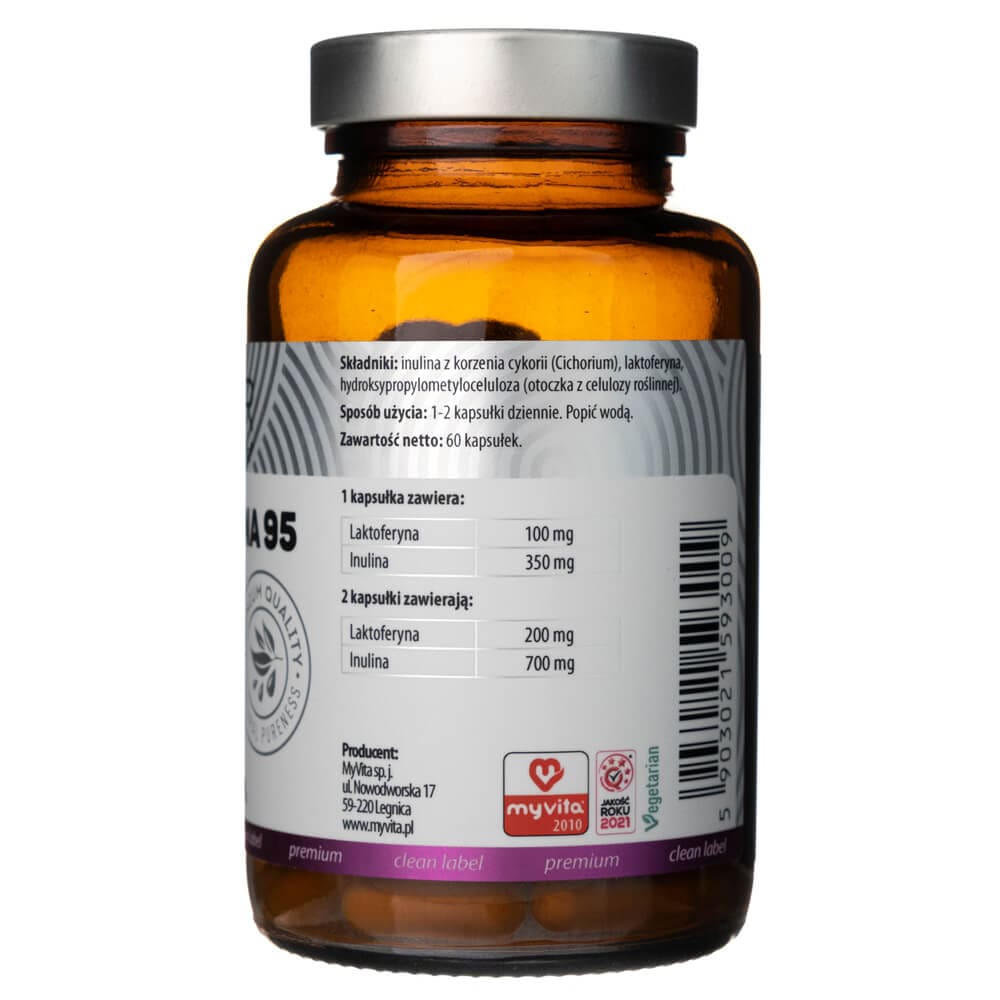 MyVita Silver 100% Lactoferrin 100 mg - 60 Capsules