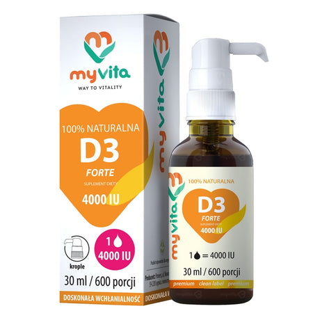 MyVita Vitamin D3 4000 IU Max - 30 ml