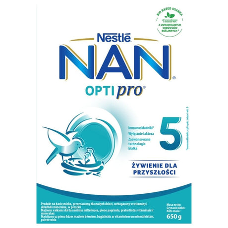 Nestle NAN OPTIpro 5, Milk-Based Product for Infants - 650 g