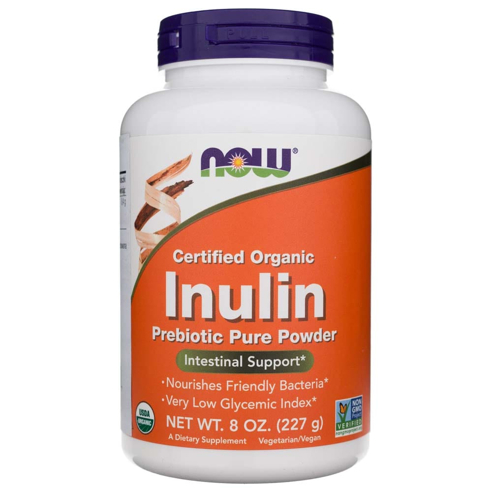 Now Foods Inulin Prebiotic Pure Powder, Organic - 227 g