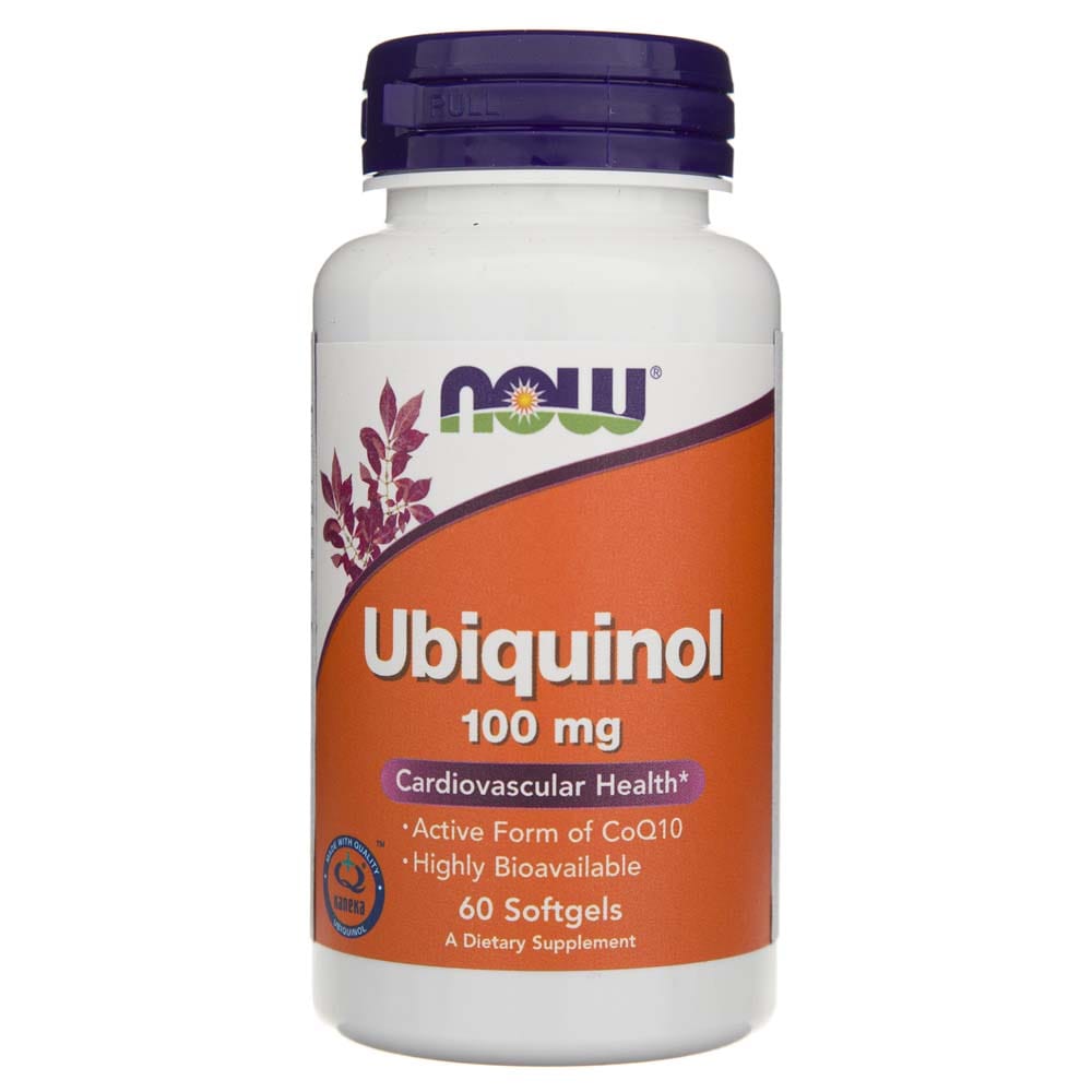 Now Foods Ubiquinol (Ubichinol) 100 mg 60 Weichkapseln – Medpak