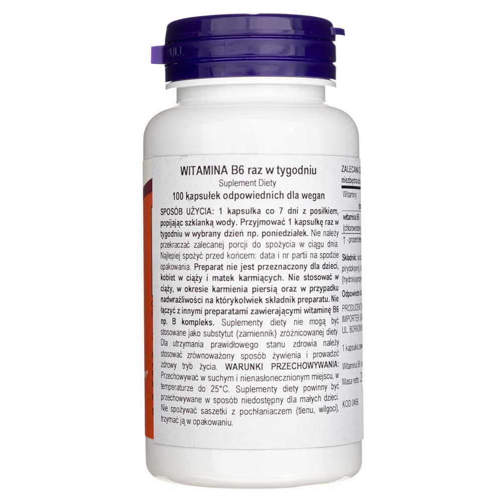 Now Foods Vitamin B-6 100 Mg 100 Vegetarische Kapseln – Medpak