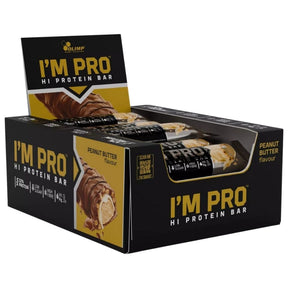 Olimp I'M PRO Protein Bar, Peanut Butter - 15 Pieces