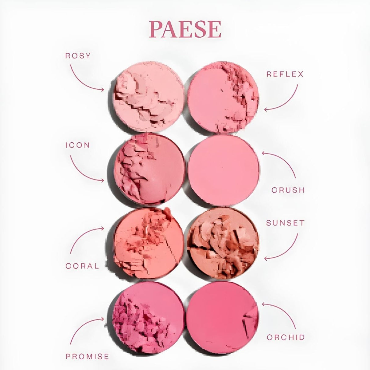 Paese Selfglow Pressed Blush, Shade 06 Sunset - 35 g