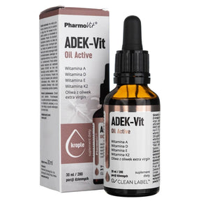 PharmoVit ADEK-Vit Oil Active, Vitamins in Drops - 30 ml