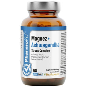 PharmoVit Magnesium + Ashwagandha Stress Complex - 60 Capsules