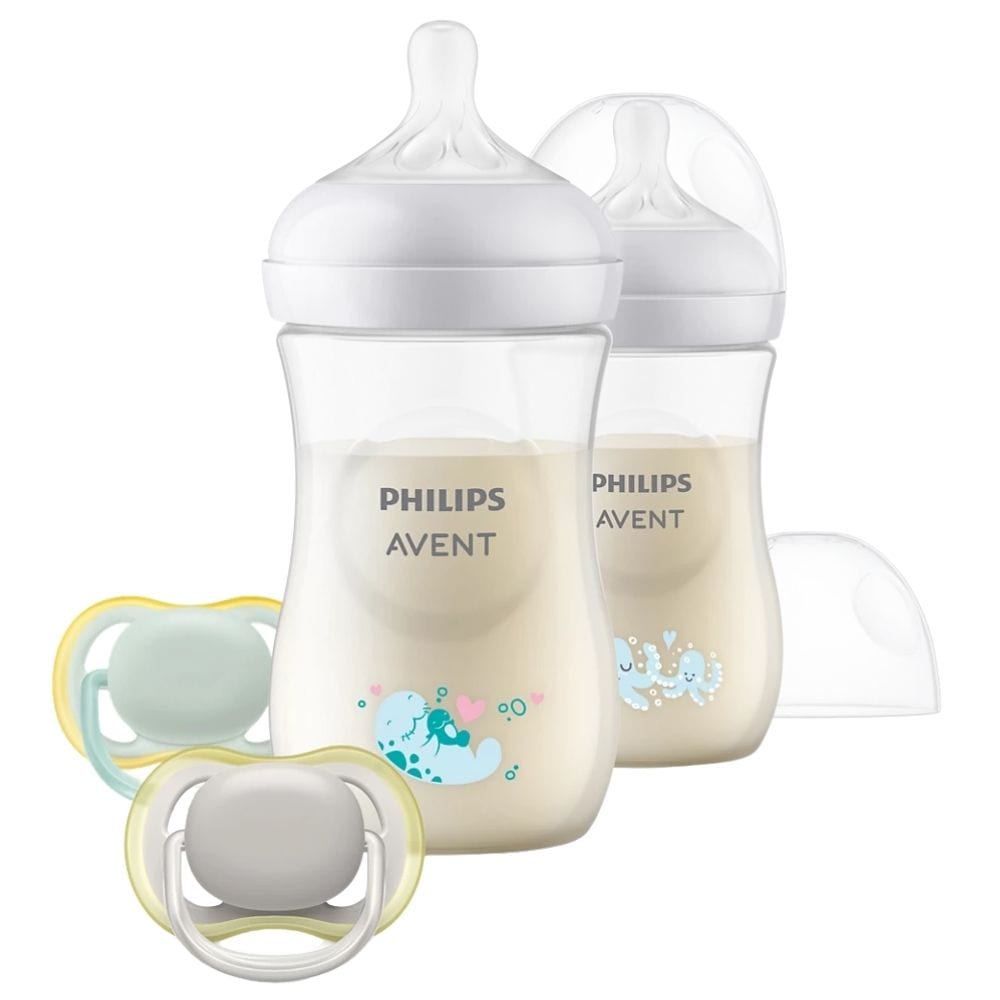 Philips Avent Baby Gift Bottle Set - 2 Bottles + 2 Pacifiers