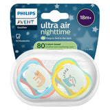 Philips Avent Ultra Air Nighttime Soother 6-18 m - 2 Pieces