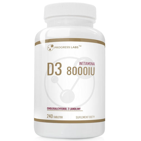 Progress Labs Vitamin D3 8000IU - 240 Tablets