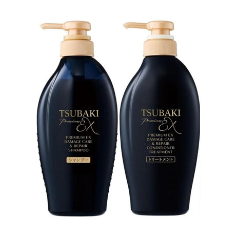 Shiseido Tsubaki Premium EX Damage Care Set (Shampoo and Conditioner) - 2 x 400 ml