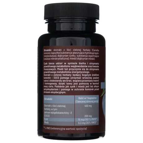 Skoczylas Zinc, Copper and Green Tea Extract (EGCG) - 60 Capsules