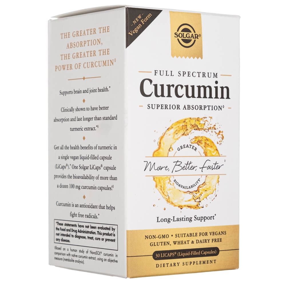 Solgar Full Spcetrum Curcumin Liquid Extract - 30 Softgels